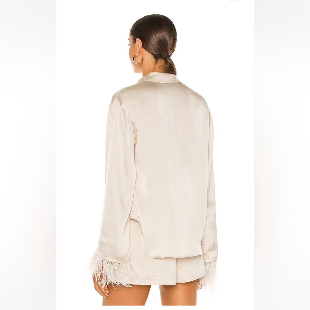 NWT The Michelle Blouse in Ivory from L'Academie at REVOLVE size small in ivory - Picture 4 of 5